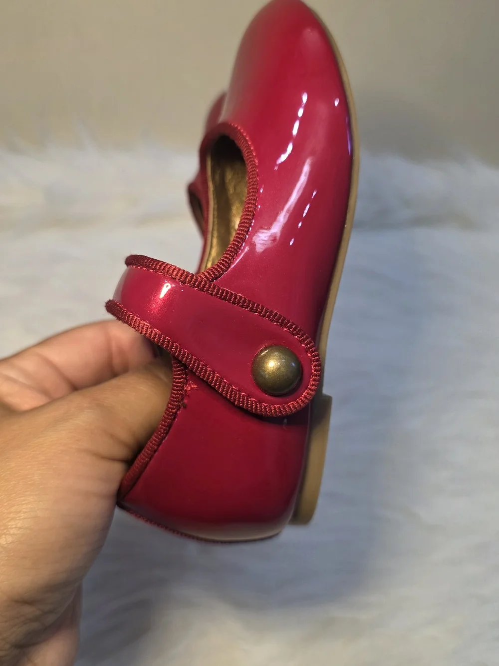 Sugar Girls Patent Mary Jane Shoes in Bright Red